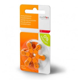 Батарейки для слуховых аппаратов Audifon 13 (6шт)