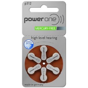 Батарейки для слухового аппарата Power One p312