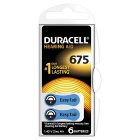 Батарейки для слухового аппарата Duracell Activair 675