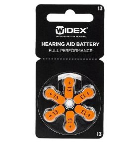 Воздушно-цинковые батарейки Widex 13